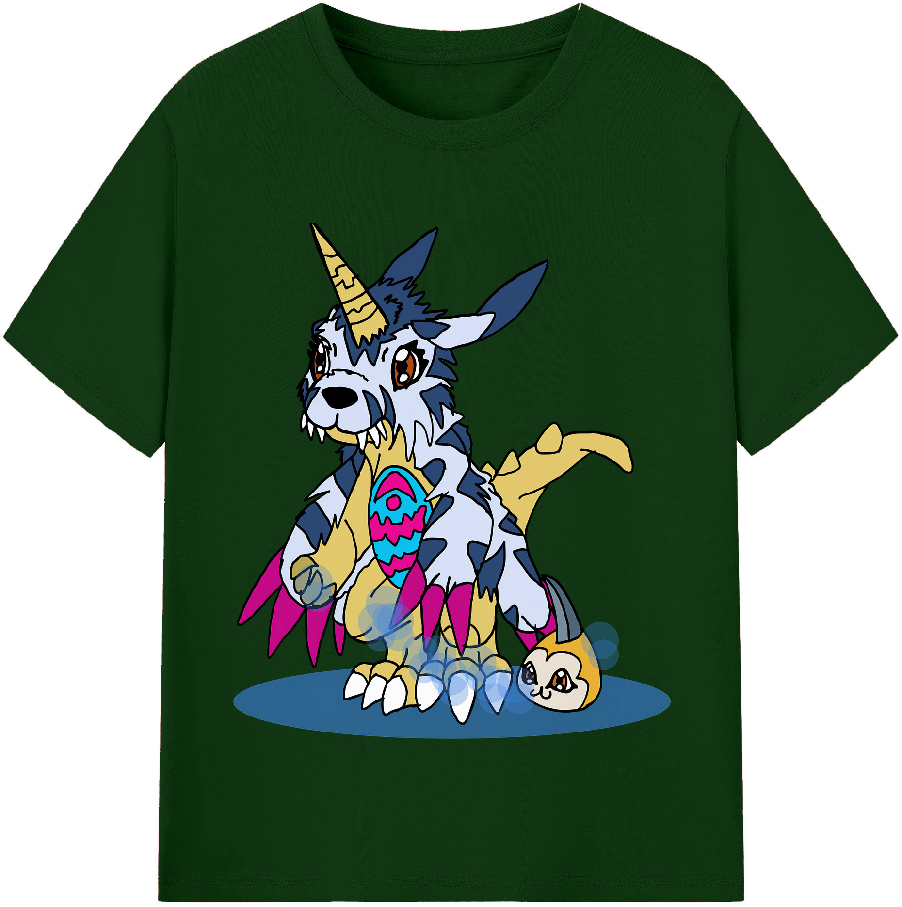（画像用） Digimon デジタルモンスター/デジモン 綿100％半袖Tシャツ（フロントプリント）